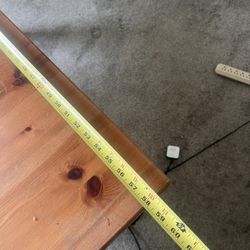 Free: Solid Wood Table 58” X 37”.  Leaf Included If I Can Find It.