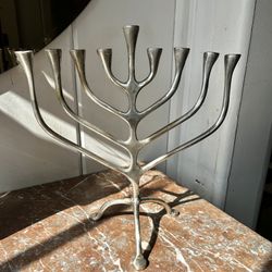 Vintage Metal Menorah