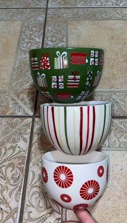 Holiday Bowl set 3 peice