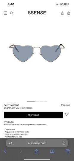 Saint Laurent Sl130 Loulou Silver