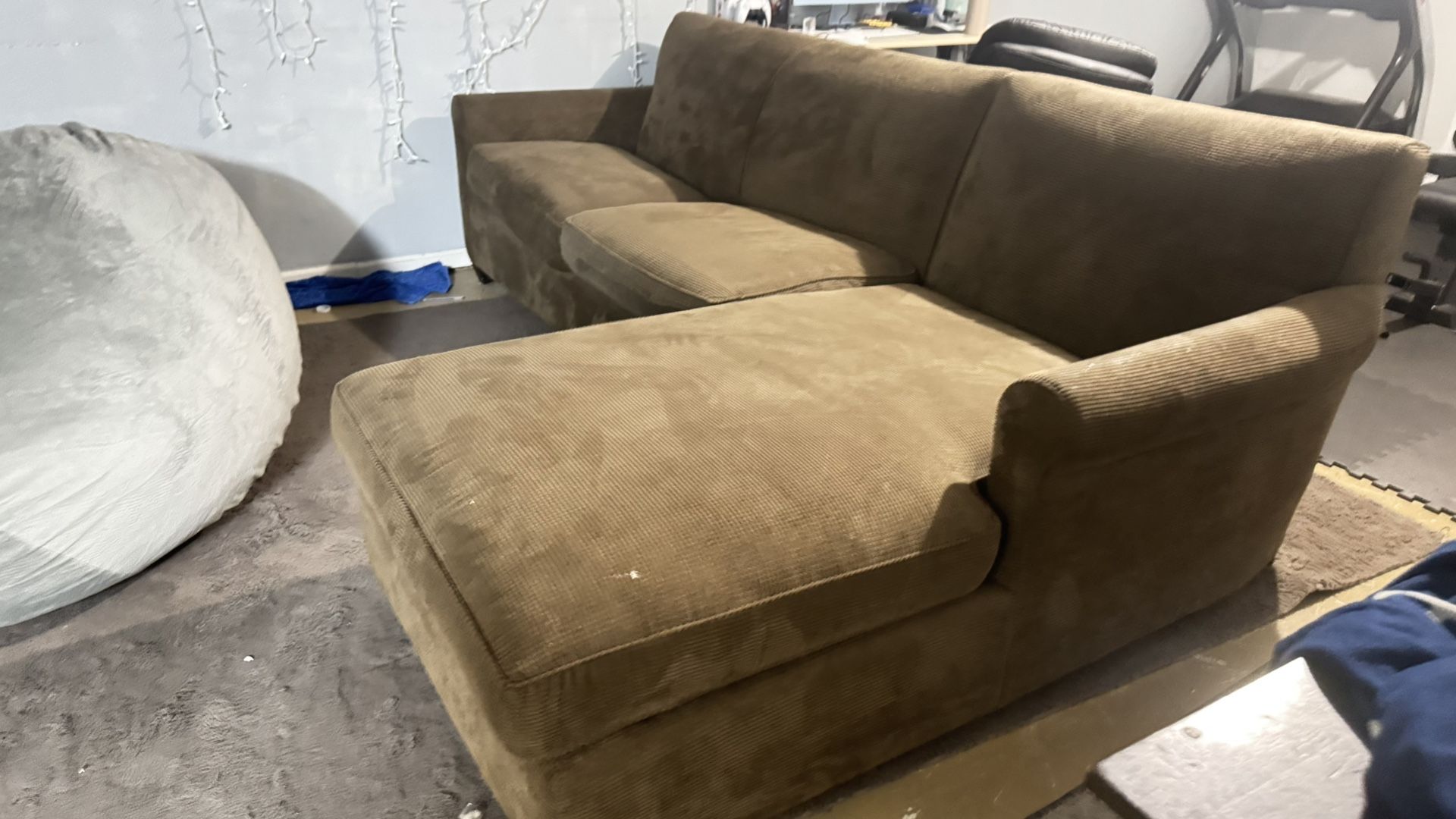two-piece sectional sofas in brown