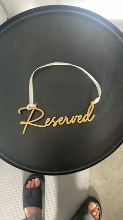 Reserved signs for seating