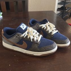 Nike Dunk Low Tweed Midnight Navy Corduroy 9.5