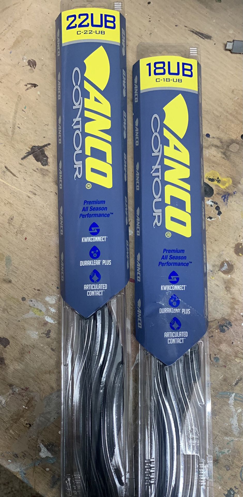 Windshield Wipers Anco 22 and 18UB