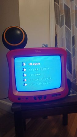 Vintage 13" Disney Mickey Mouse CRT Tube TV – Fully Working!