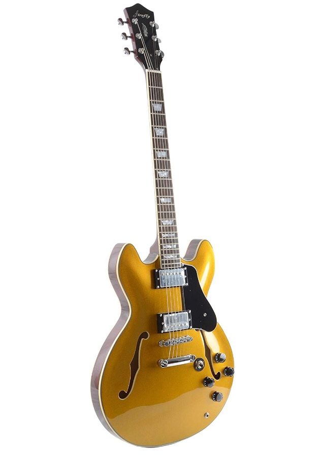 Gold Firefly Hollow Body Guitar