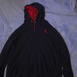 Jordan Black And Red Hoodie 2XL