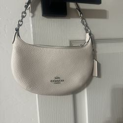 Beige Coach Boho Hand Bag