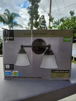 2 light bath vanity