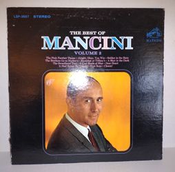1966 The Best of Mancini Volume 2 LSP-3557 RCA Victor Vinyl LP
