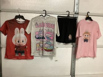 One short outfit and two other shirts size10/12