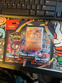 Pokemon TCG Mega Evolution Chaos Rising 3-Pack Blister