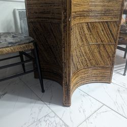 Glass And Wicker Kitchen Table