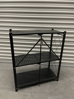 Black Side Table With Shelves