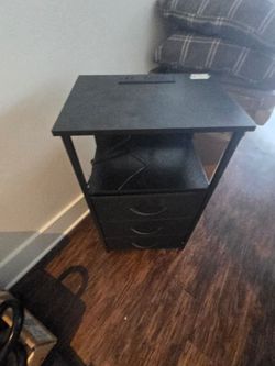 Black side table