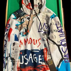 Members Only Jacket Small Hoodie  Jean-Michael Basquiat Famous Sausage