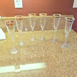 Crystal Champagne Flute Glasses
