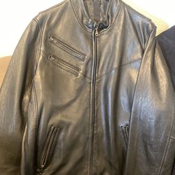 dkny leather jacket