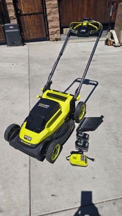 Ryobi 18v Brushless 20-in Cordless Battery Walk Behind Self Propelled Lawn Mower