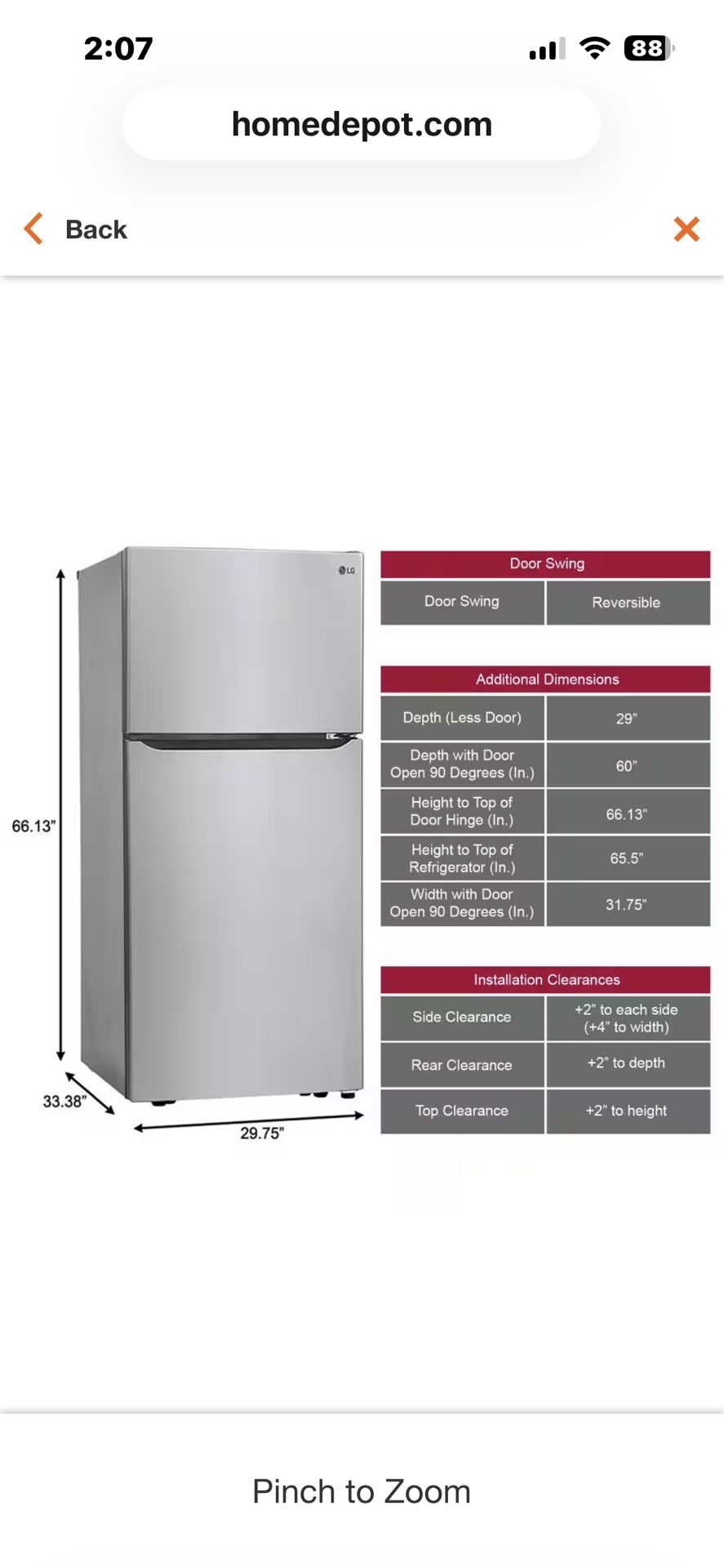 LG Refrigerator  