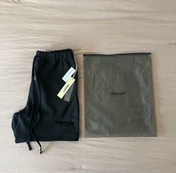 Fear of God Essentials Black Sweat Shorts