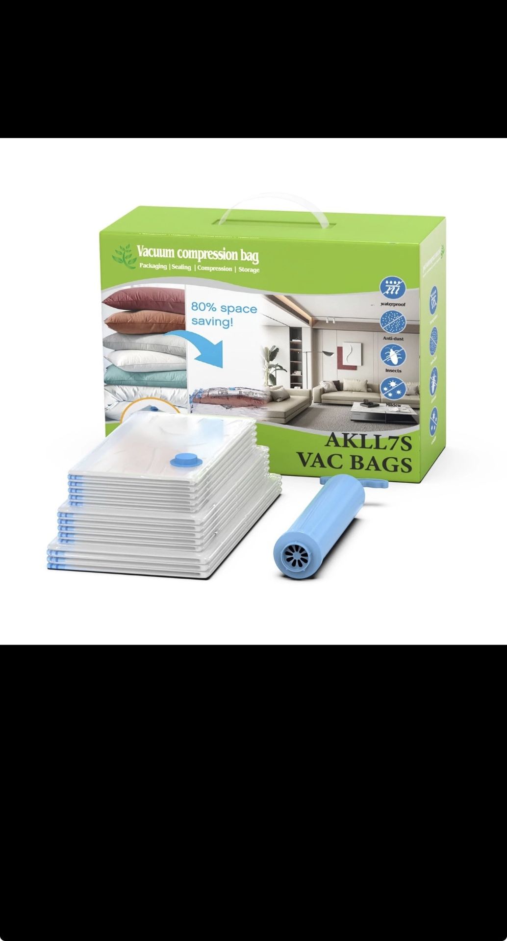Vacuum compression bags