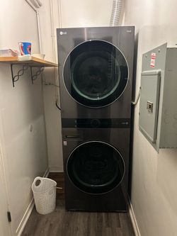 LG ThinQ Stacked Washer Dryer Unit