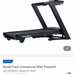 Nordicktrack Commercial 2450 WiFi Touchscreen 24’’ Open Box 1199$ Firm