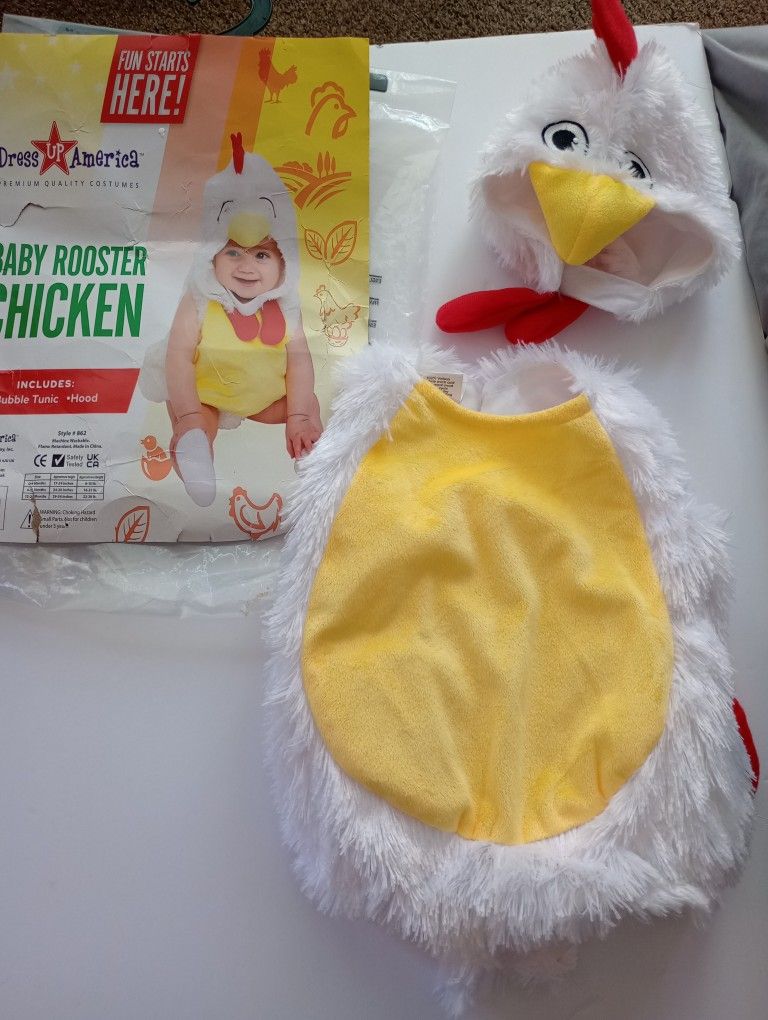 Baby Chicken Costume Size 6 M