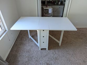 IKEA NORDEN
Gateleg table, white-CHEAP $120