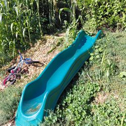 Forest Green Playground Slide