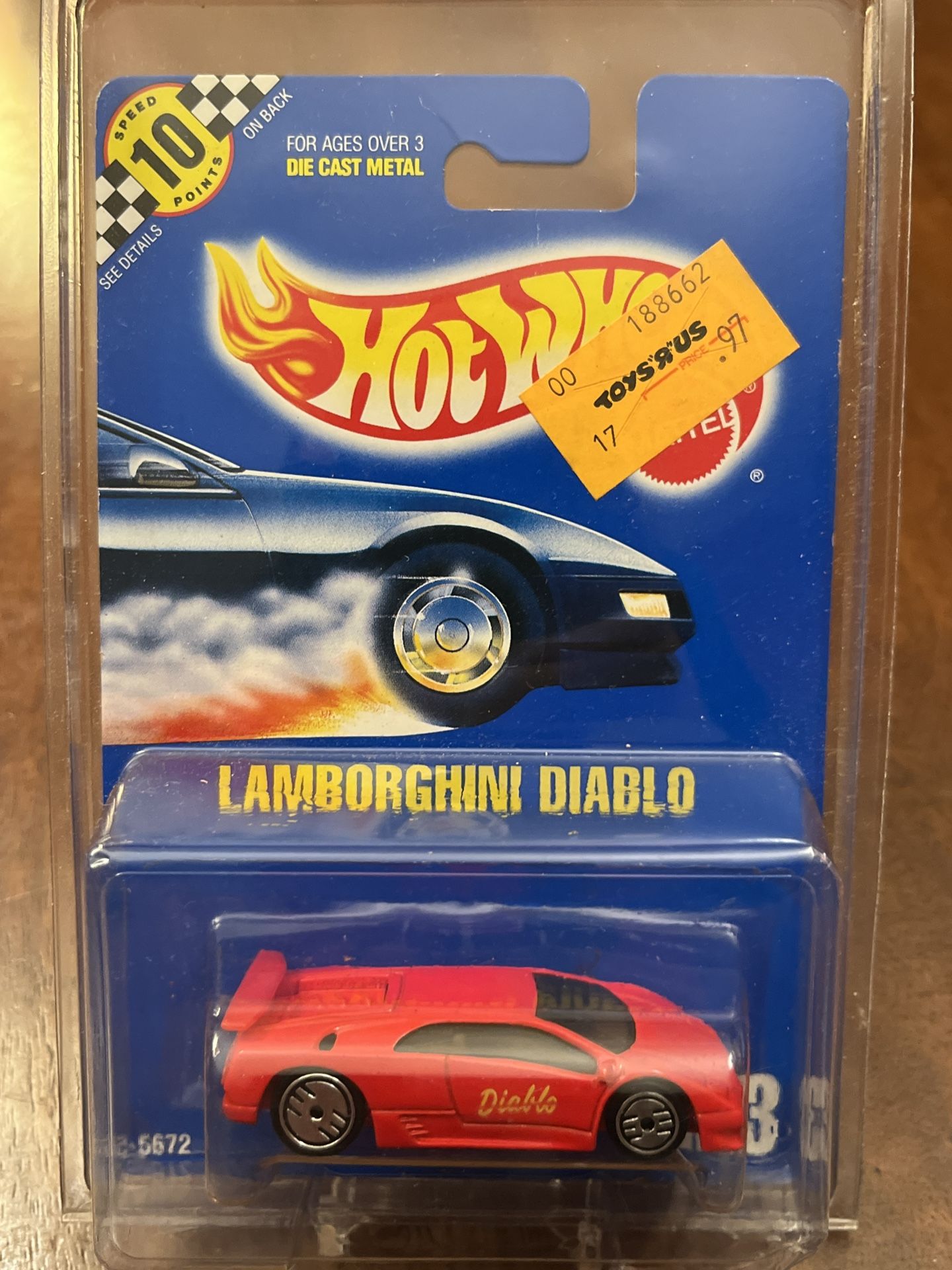 Vintage Hot Wheels 1990 Lamborghini Diablo #123