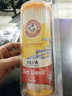 Dirt Devil Hepa F1 filter w/Arm & Hammer Odor Eliminating