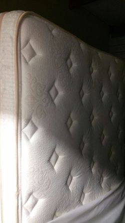Mattress and box springs excellent condition always been covered