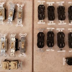 Electric outlets and switches 