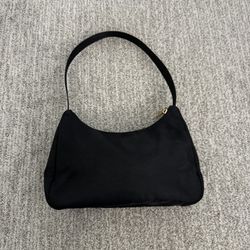 Nylon Black Shoulder Bag 