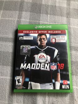 MADDEN 18 Xbox one