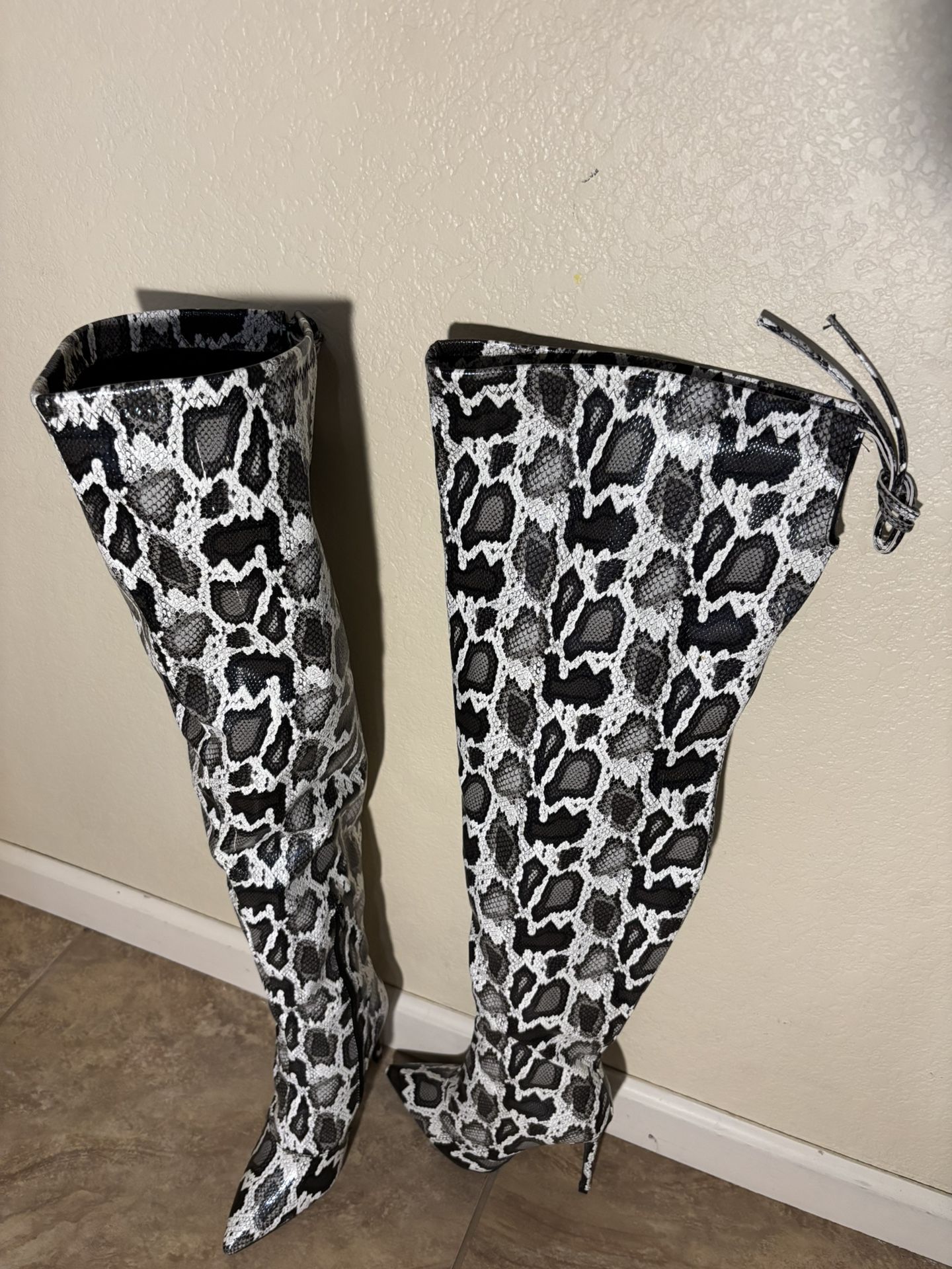 Snake Skin Boots 