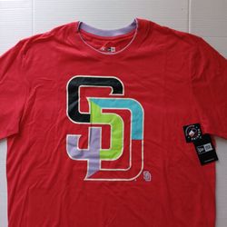 Size XXL Padres All Star Game 1992 New Era Men's Pastel Red Tee