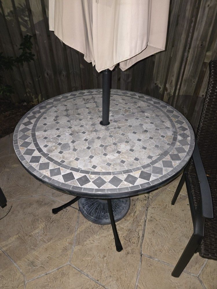 Patio Tables And Chairs Tile Top Tables
