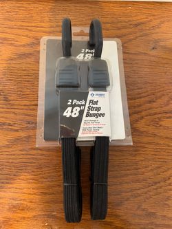 2 pack 48” flat strap bungee