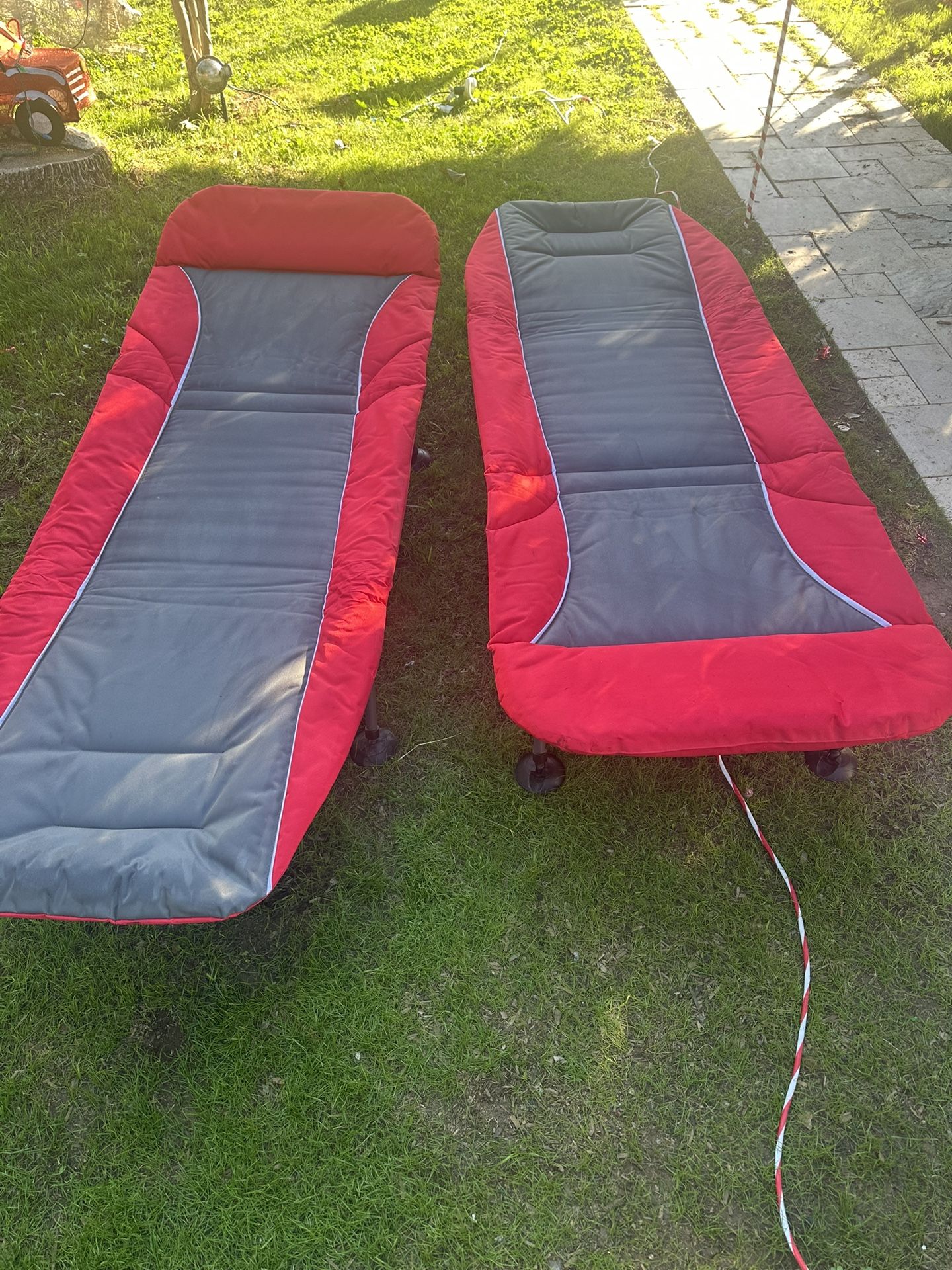 2 Folding Camping Cots