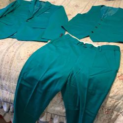 SUIT:  3 Pc. Jacket, Vest, Pants.   Custom Made!  Chino, Ca