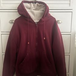 Gioberti Men’s Large Maroon Hoodie Jacket