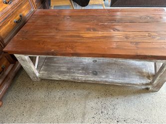 Farmhouse table coffee table