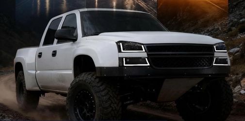 Chevy Silverado 2500 Lower LED Cat Eye Headlights 02-06