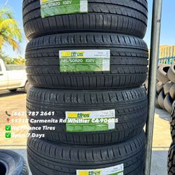 245/50R20 TBB All Season New Set of Tires Installed and Balanced Set de Llantas Nuevas Instaladas y Balanceadas