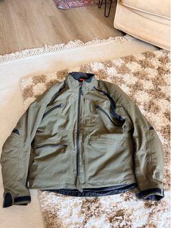 REAX Ridge Waterproof Armored Textile Motorcycle Jacket – Olive – Size Medium Men’s