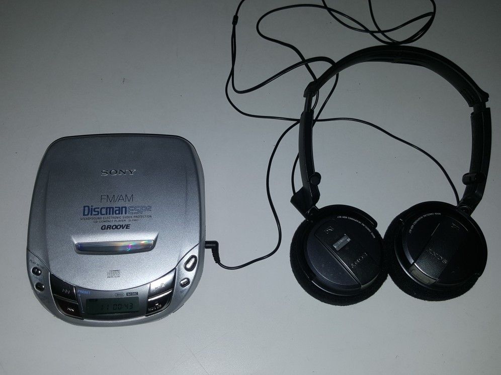 Sony discman &
Sony headphone