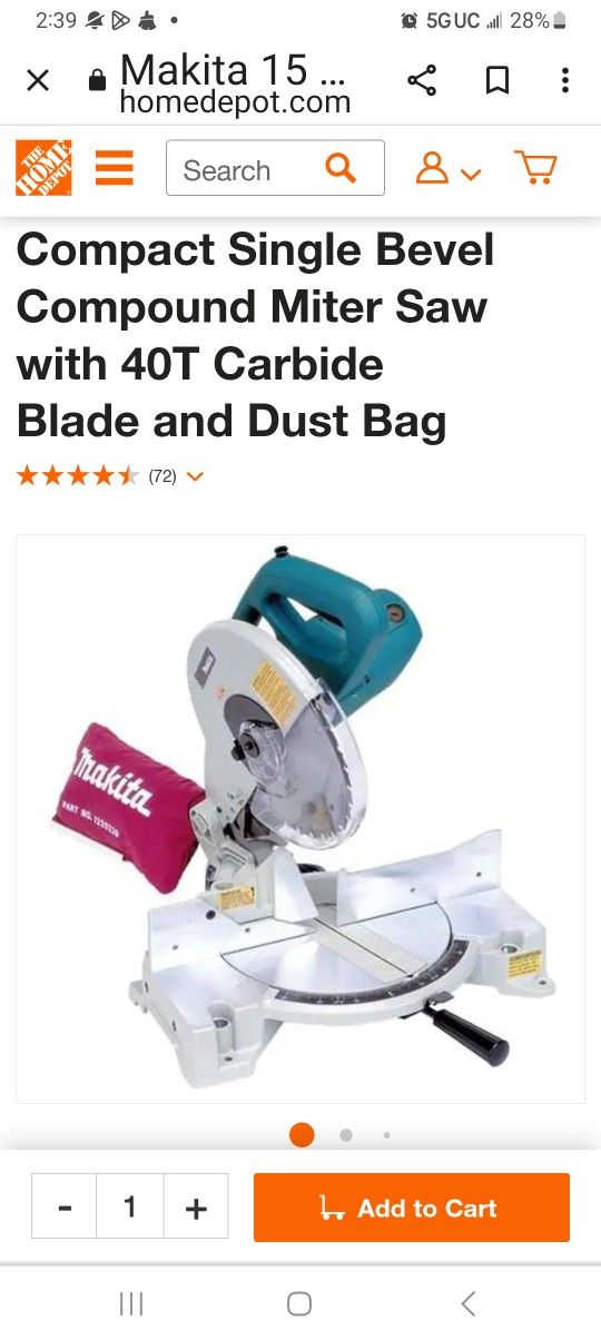 Makita Ls1040 Miter Saw